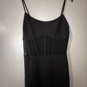 Windsor Black Corset Detail Dress
